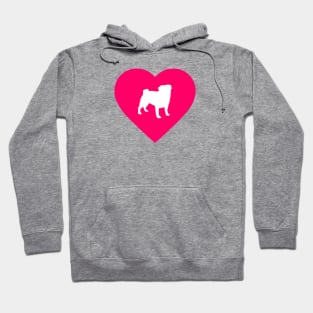 I Heart Pugs Hoodie